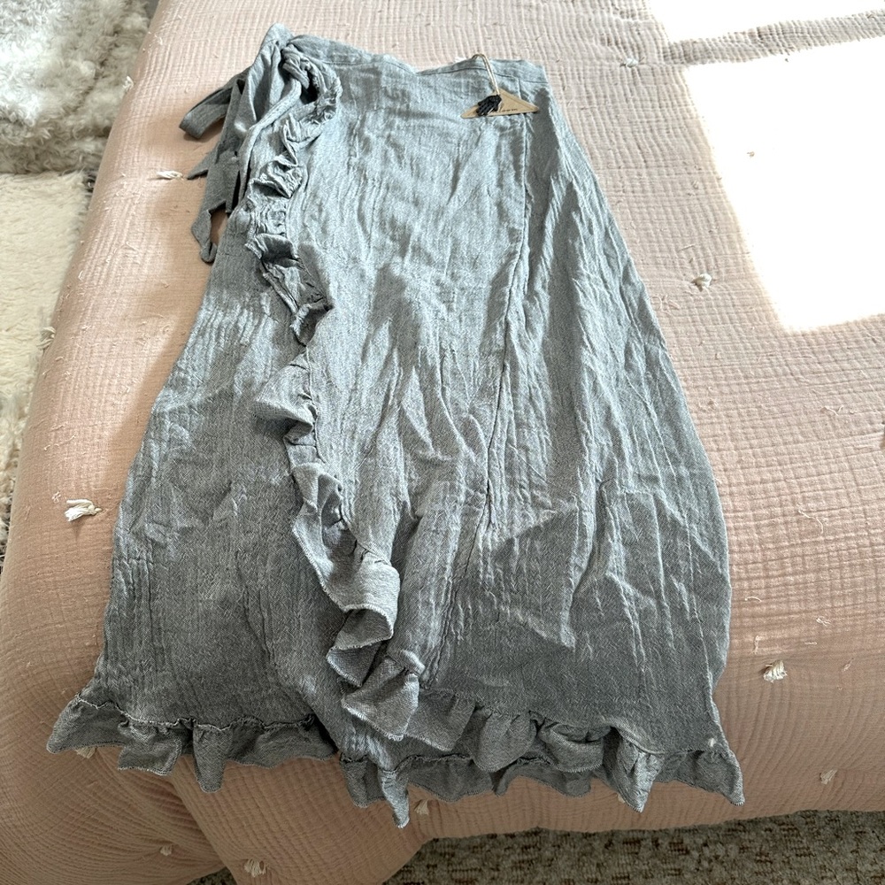 Handloom Turkish cotton wrap skirt - one size